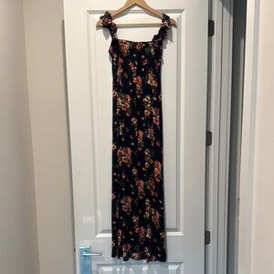 FlynnSkye Floral Black Maxi Dress